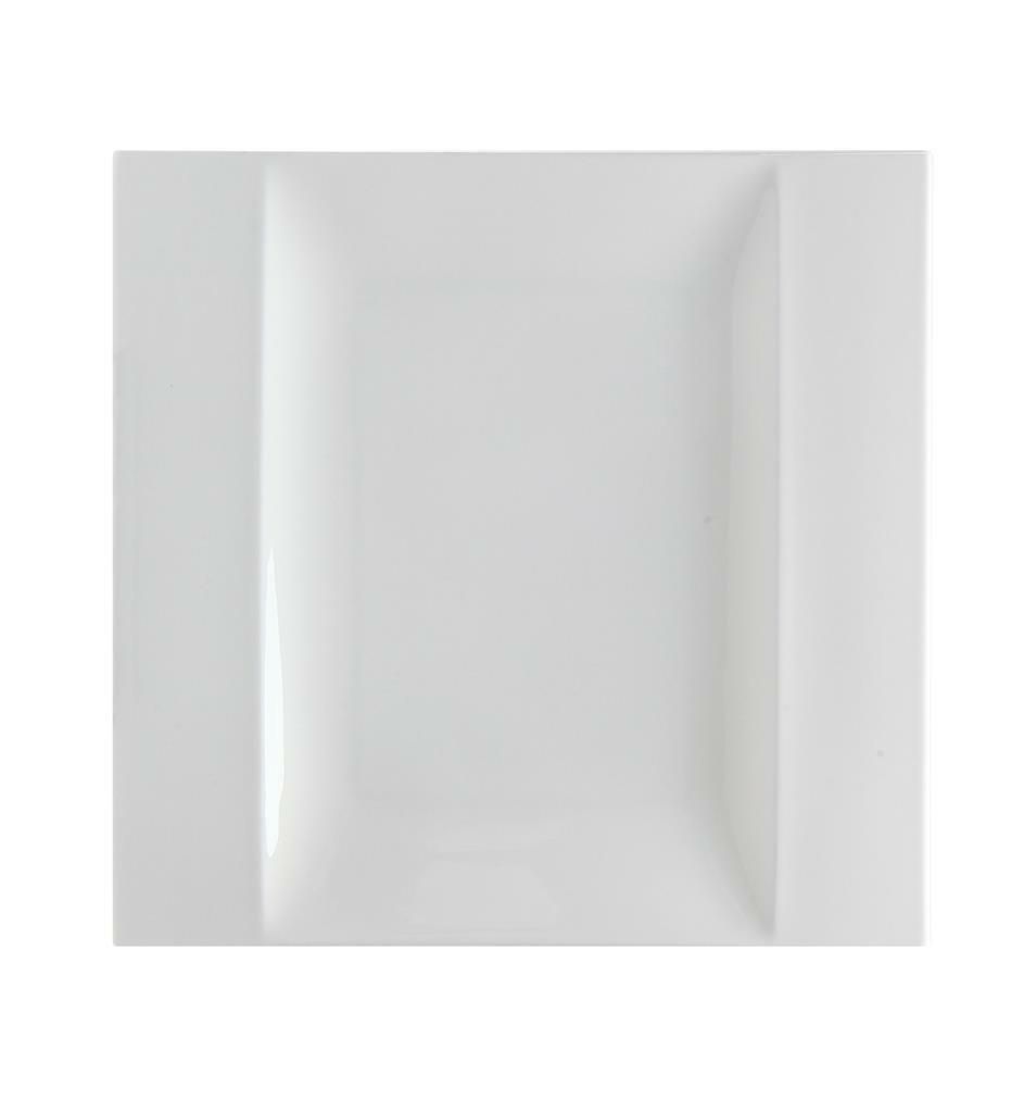 Piatto Quadro Ala 30 x 30 cm Gourmet Bone China - Tirolix