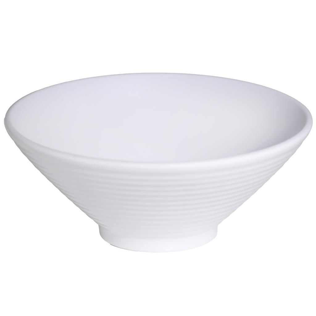 Coppetta Conica 23 cm White Melamina - Tirolix