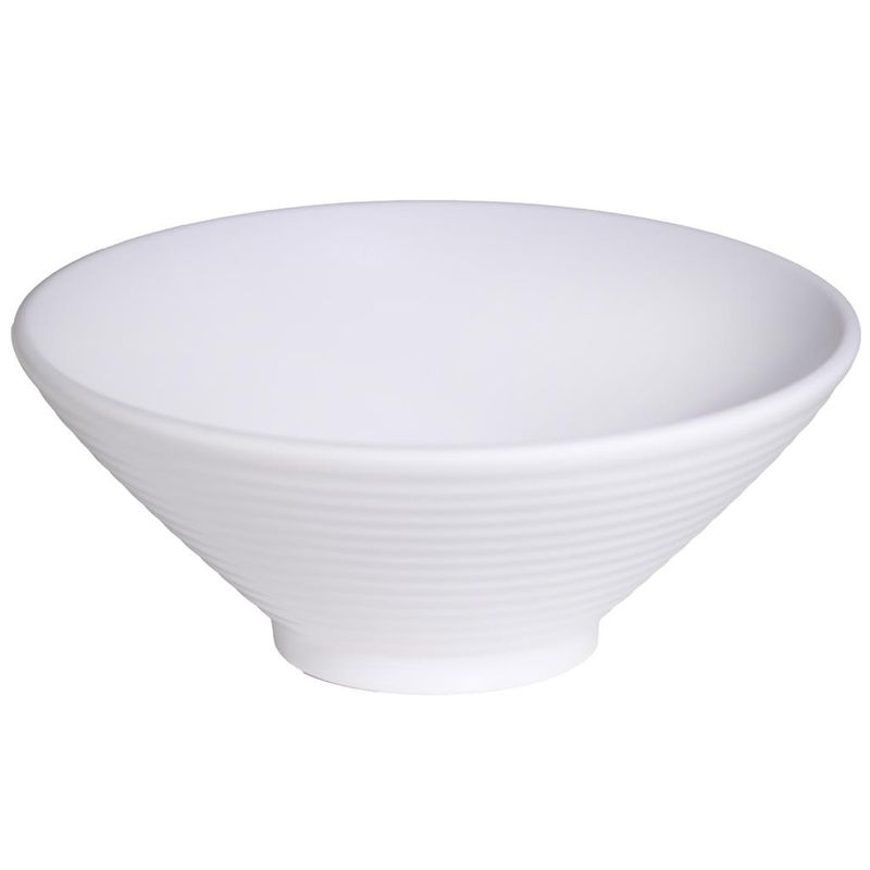 Coppetta Conica 23 cm White Melamina - Tirolix