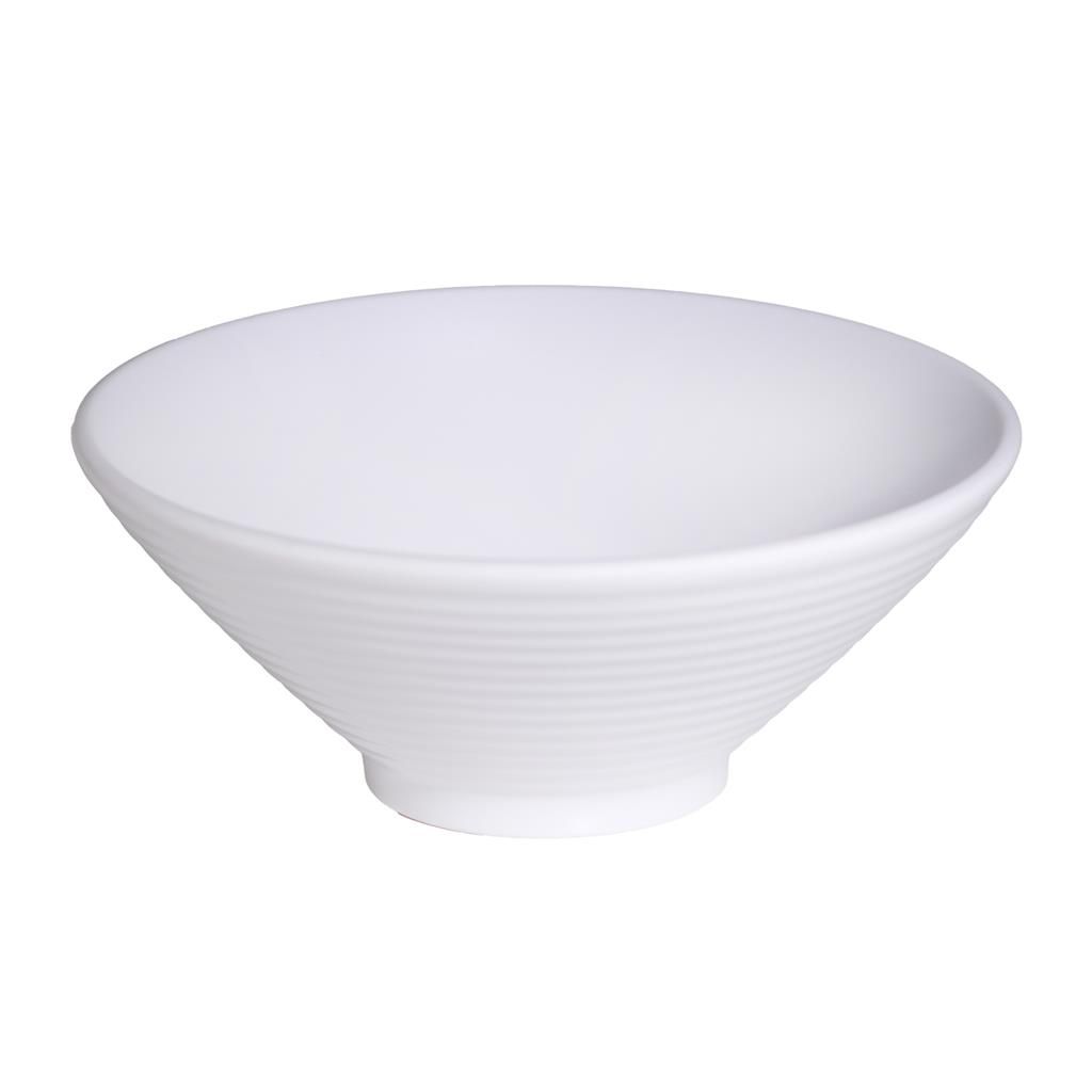 Coppetta Conica 20 cm White Melamina - Tirolix
