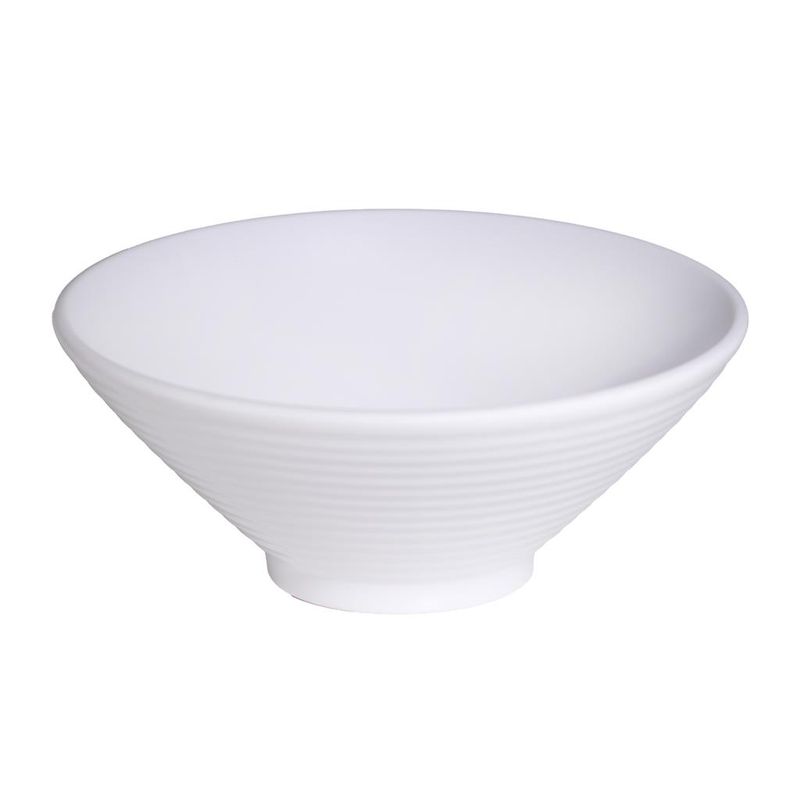 Coppetta Conica 20 cm White Melamina - Tirolix