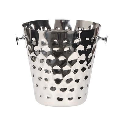Secchiello Portabottiglie 21 cm Montecarlo P/Bottiglia Martellato Con Pomolo - Tirolix