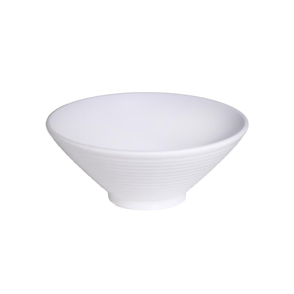 Coppetta Conica 15 cm White Melamina - Tirolix