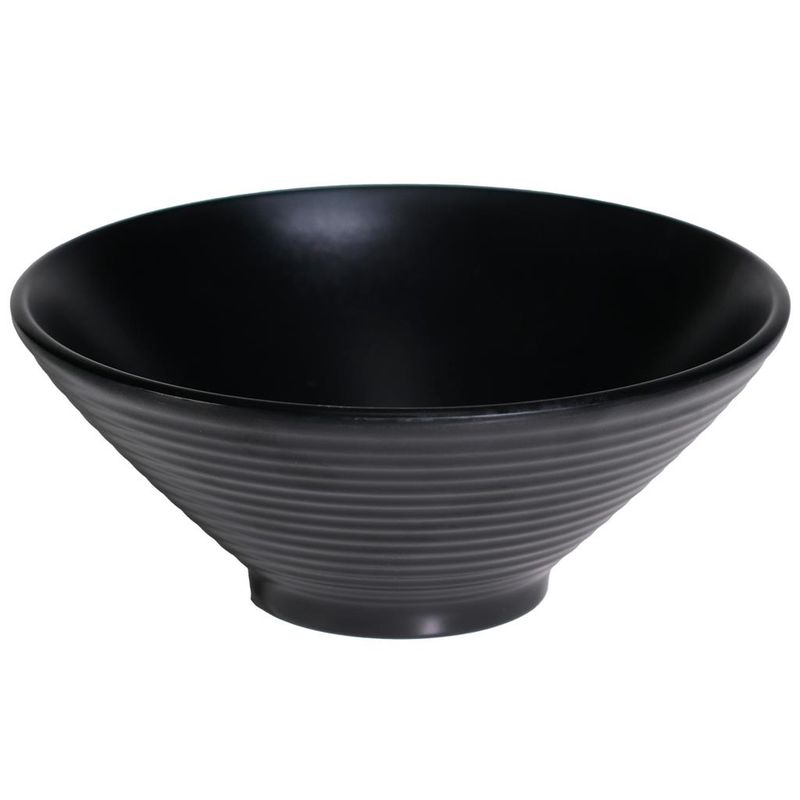 Coppa Conica 23 cm Black Melamina - Tirolix