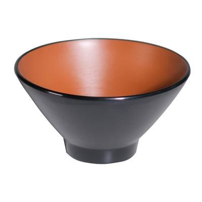 Coppetta Conica 20,5 cm Melamina Bicolor Marrone/Nero - Tirolix