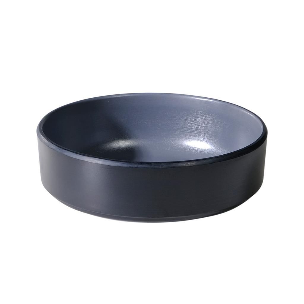 Coppetta 15 cm Melamina Bicolor Grigio/Nero - Tirolix