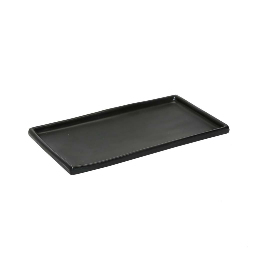 Piatto Rettangolare 21 x 11,5 cm Nero Melamina - Tirolix