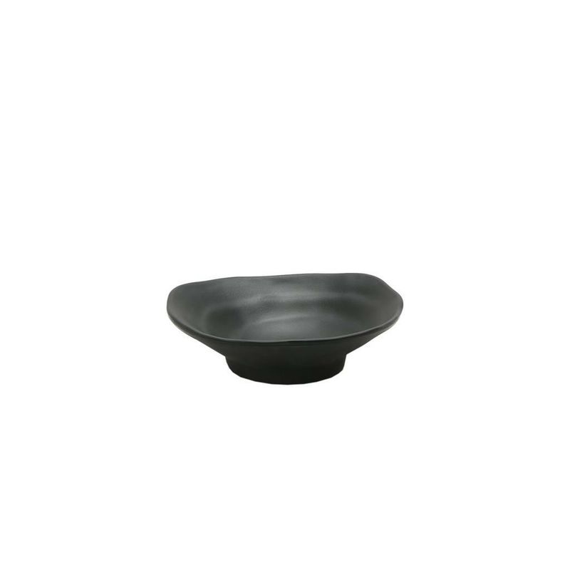 Coppetta Irregolare 12,5 cm Nero Melamina - Tirolix