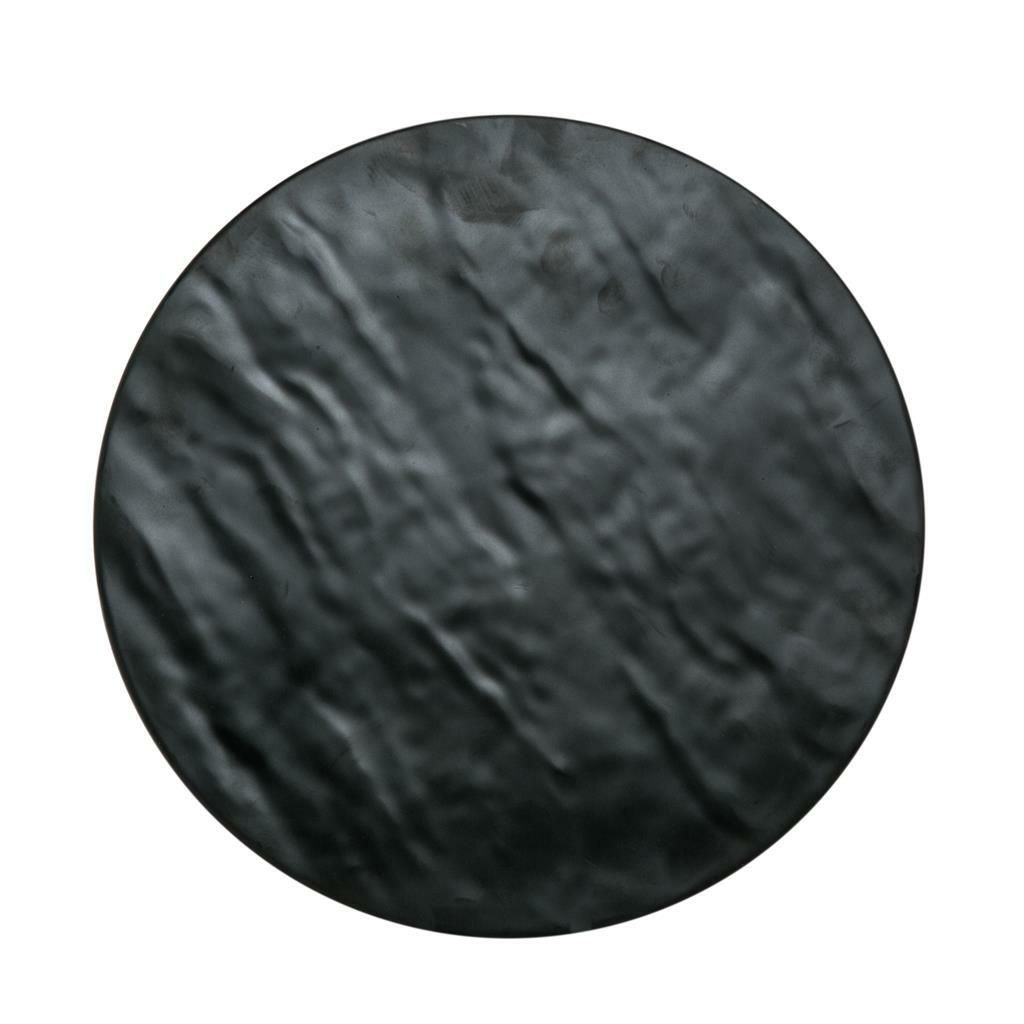 Vassoio Tondo 32 cm Nero Melamina Ardesia - Tirolix