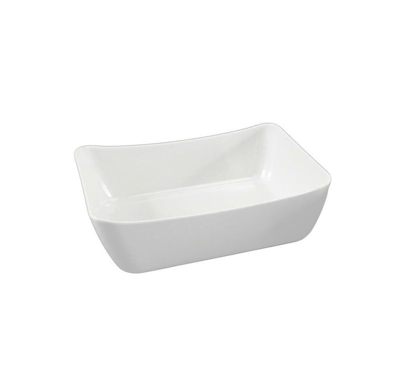 Insalatiera Rettangolare 32 x 26 cm Bianco Melamina - Tirolix