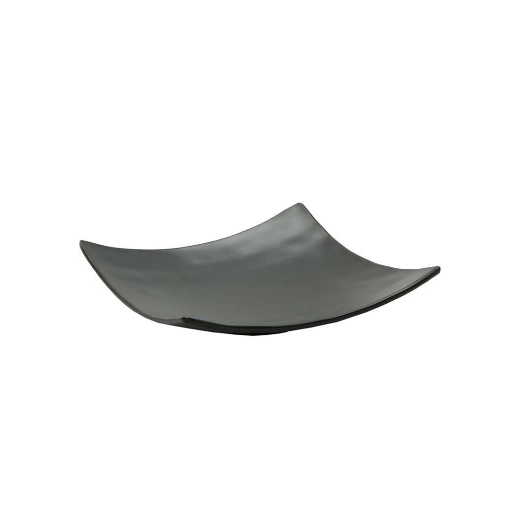 Piatto Quadro 15 x 15 cm Nero Melamina - Tirolix