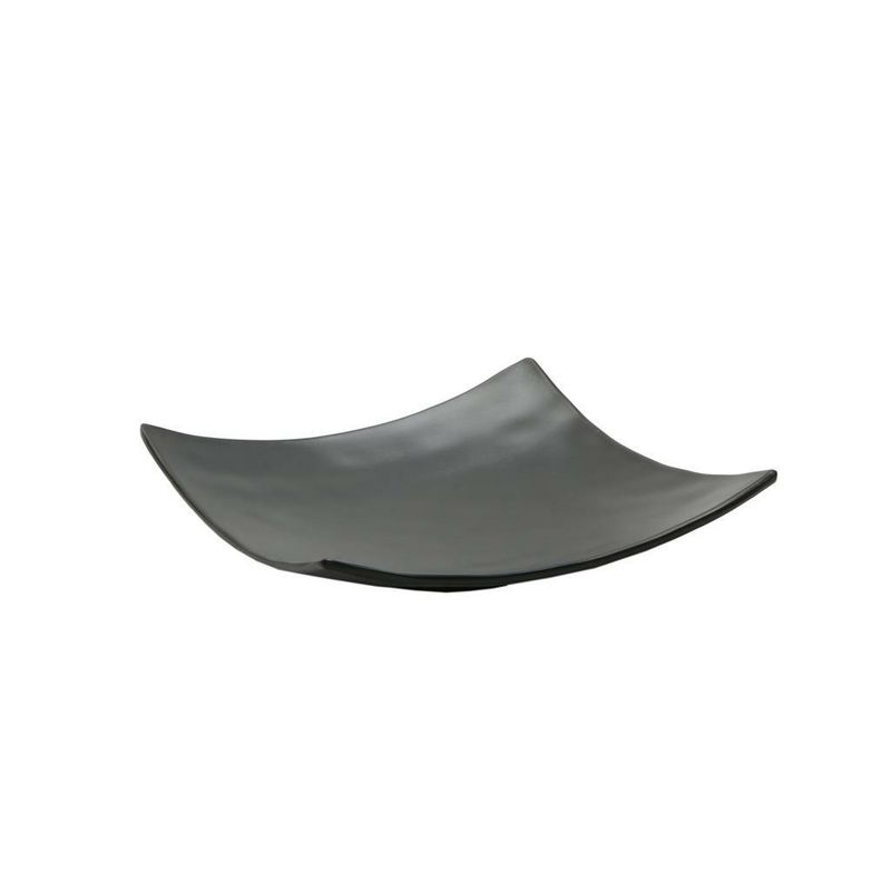 Piatto Quadro 15 x 15 cm Nero Melamina - Tirolix
