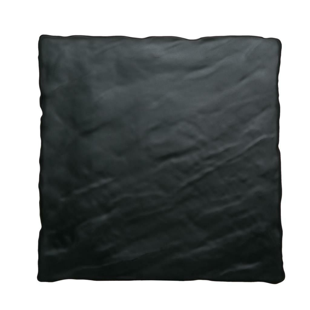 Vassoio Quadrato 35 x 35 cm Nero Melamina Ardesia - Tirolix