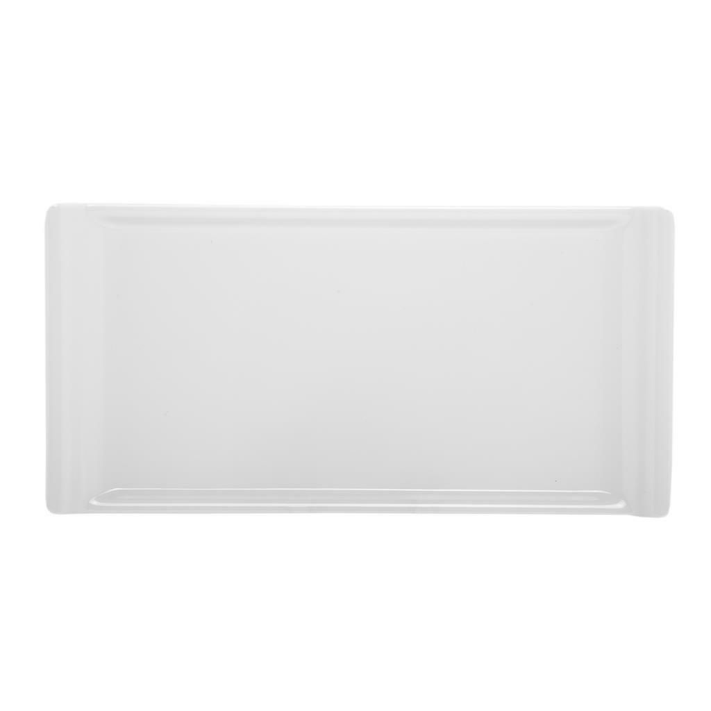 Piatto Rettangolare 30 x 15 cm Bianco Melamina - Tirolix