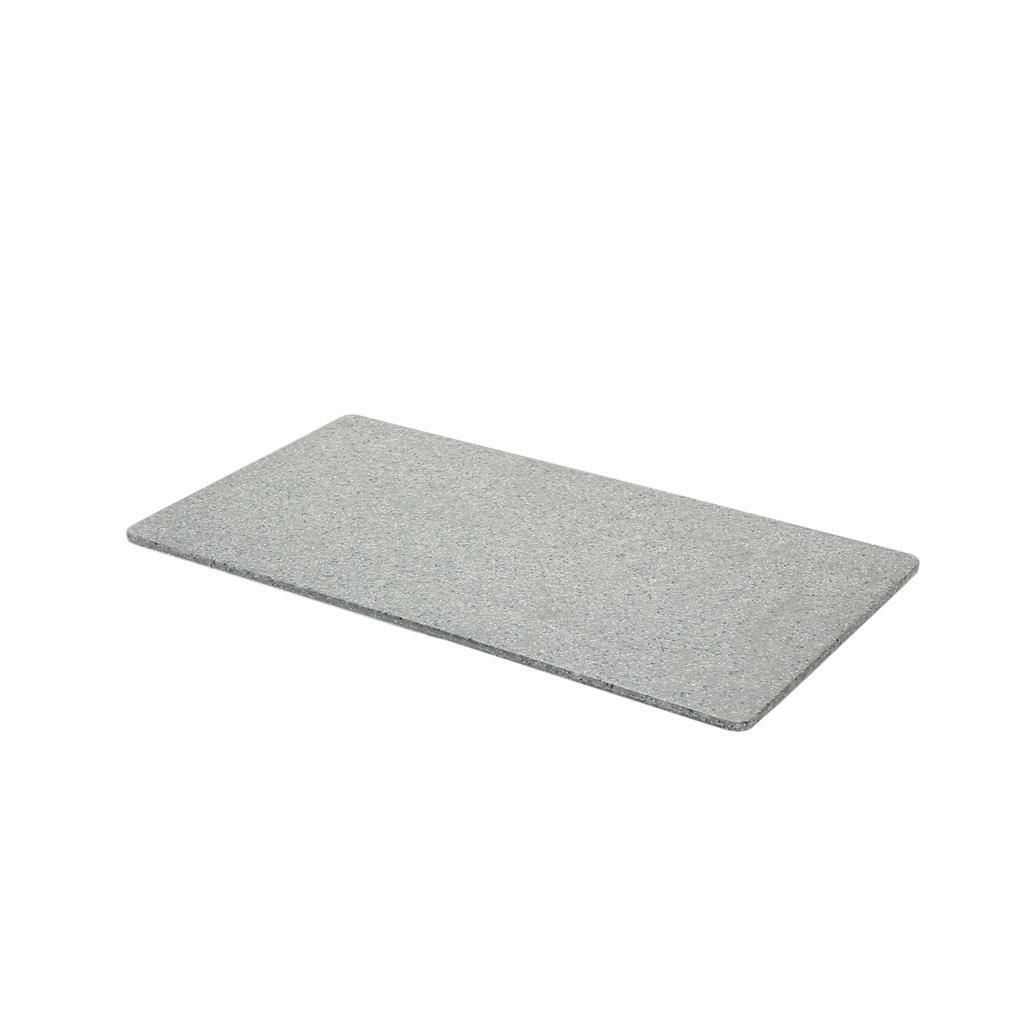 Piatto Rettangolare 32 x 17 cm Grigio Melamina Stone - Tirolix