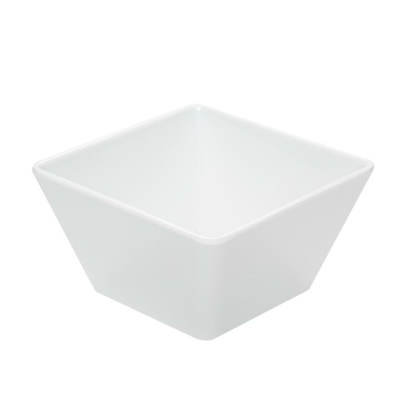 Coppetta Quadrata 13 x 13 cm Bianco Melamina - Tirolix