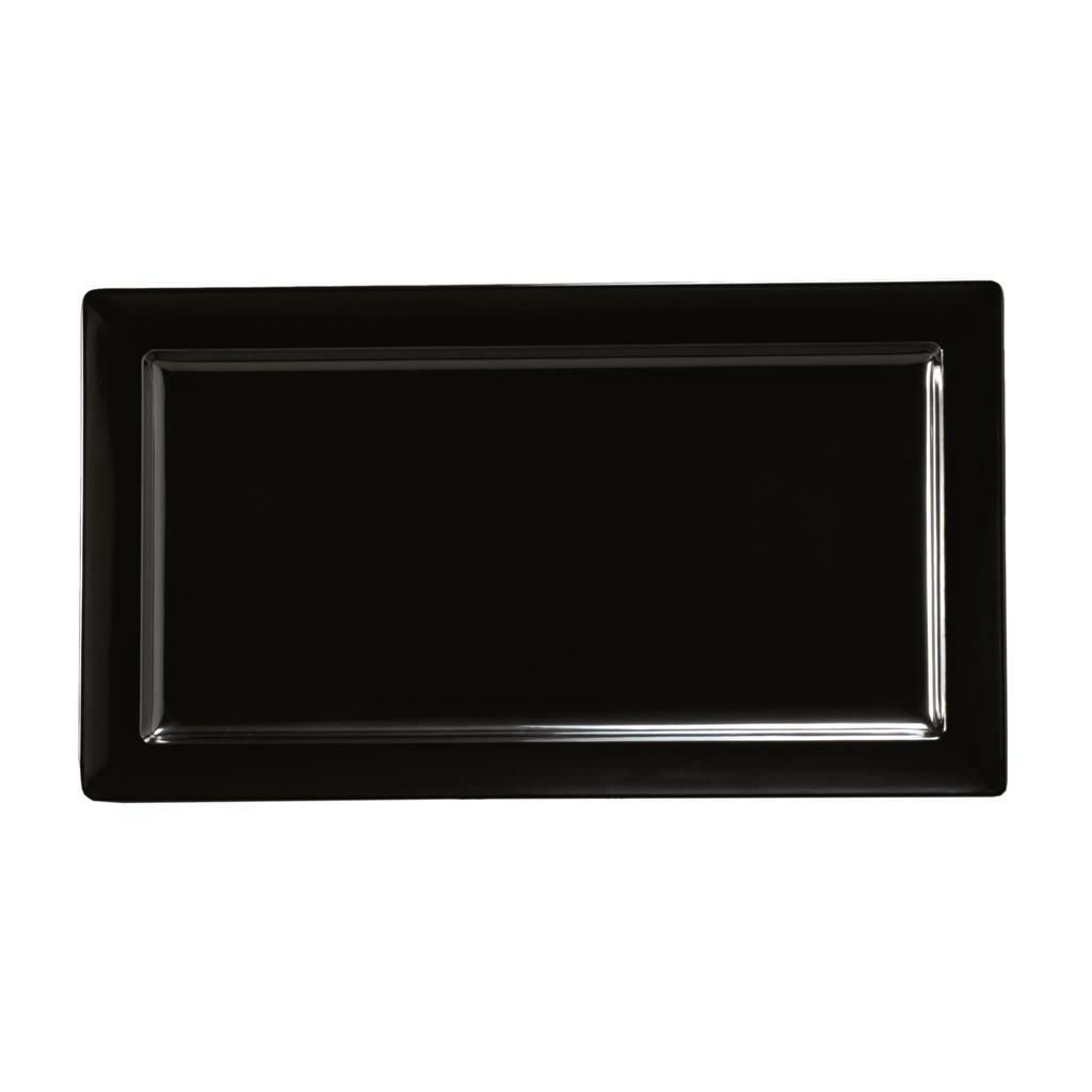 Vassoio Rettangolare 36 x 20,5 cm Nero Melamina - Tirolix