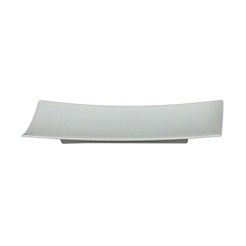 Vassoio Rettangolare 26,5 x 11,5 cm Bianco Melamina - Tirolix
