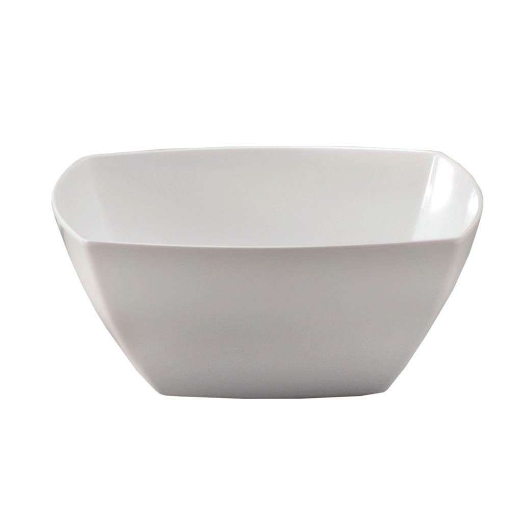 Insalatiera Quadra 19 x 19 cm Bianco Melamina - Tirolix
