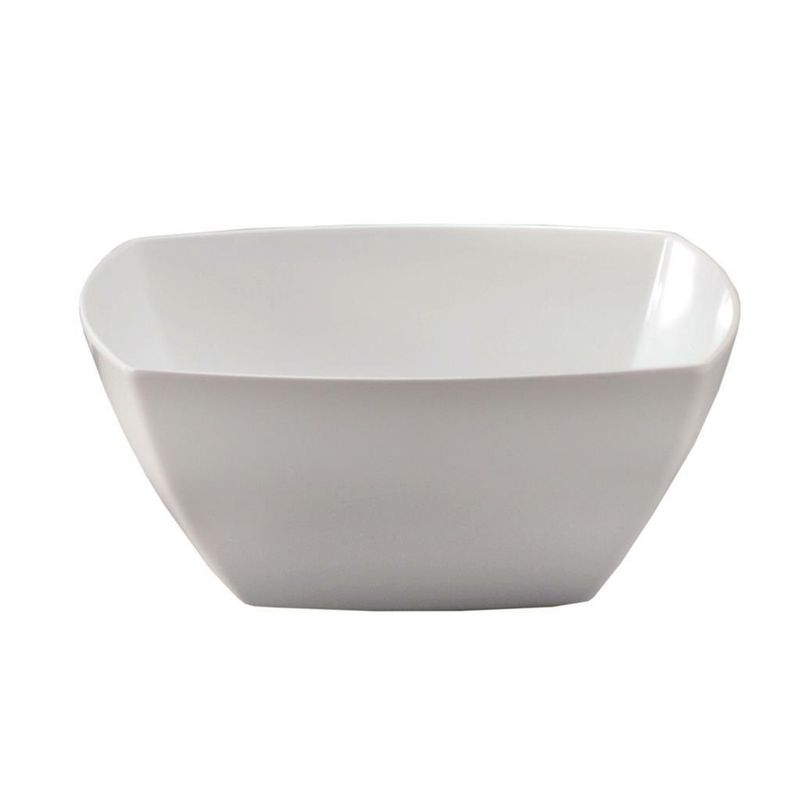 Insalatiera Quadra 19 x 19 cm Bianco Melamina - Tirolix