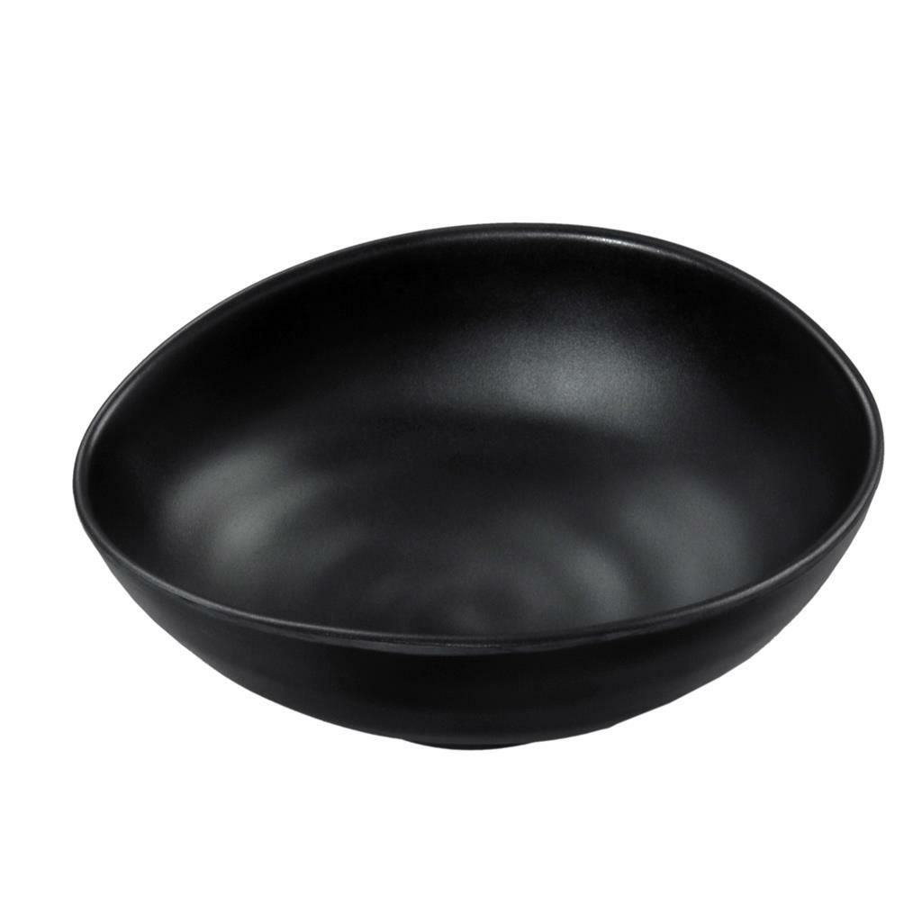 Coppa Ovale 20,5 cm Nero Melamina - Tirolix