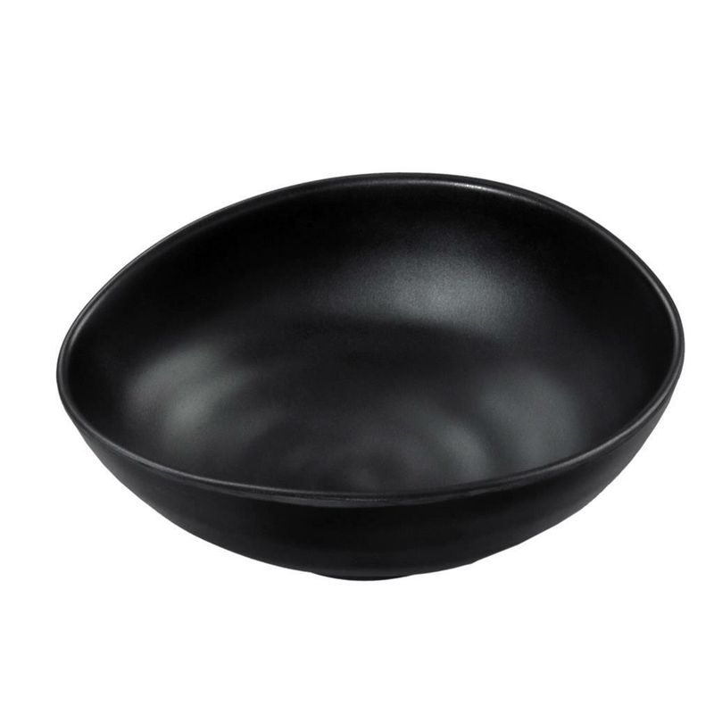 Coppa Ovale 20,5 cm Nero Melamina - Tirolix