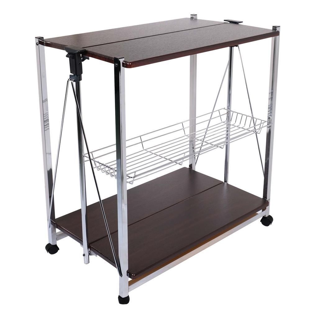 Carrello Pieghevole 60 x 40 cm Bridge Marrone - Tirolix