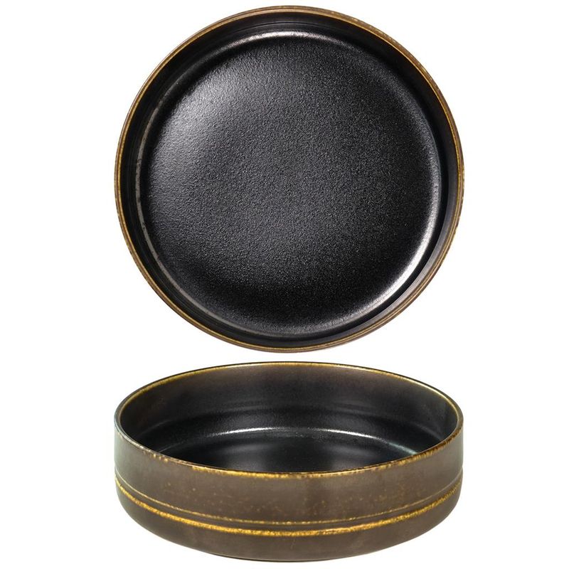 Piatto Fondo Walled 20,5 cm Tabaco Marrone - Tirolix