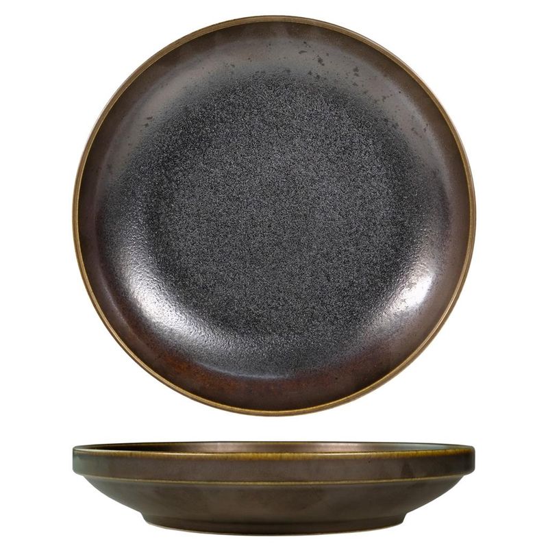 Piatto Fondo 20,3 cm Tabaco Marrone - Tirolix