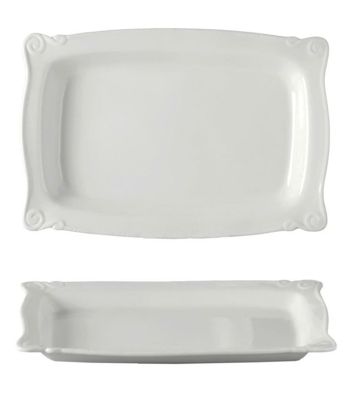 Vassoio Rettangolare Festonato 36 x 24 cm Plates - Tirolix