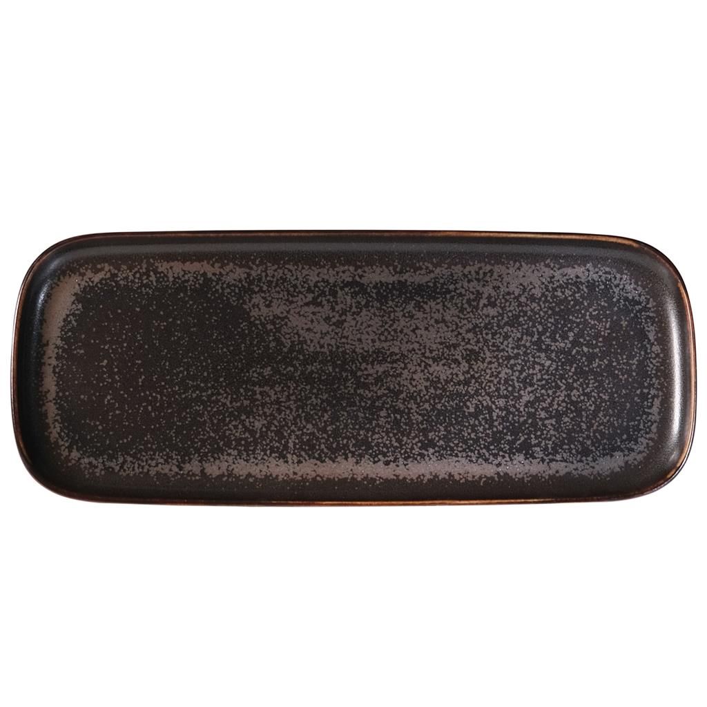 Piatto Rettangolare 37 x 13 cm Marrone Universal Powerful - Costa Verde