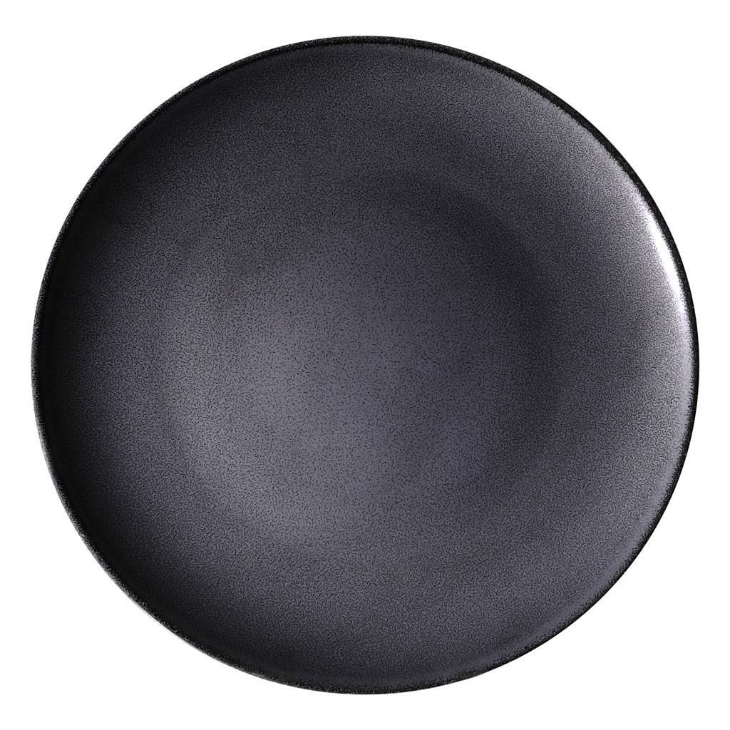 Piatto Piano Coupe 28 cm Nero Saturno Angry - Costa Verde