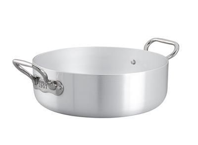 Casseruola Bassa 2 Manici 28 cm Alluminio Induzione 1907 3 mm - Agnelli