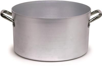 Casseruola Alta 2 Manici 38 cm Alluminio 2 mm - Agnelli