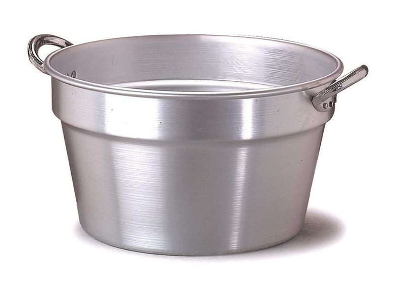 Paiolo 2 Manici 46 cm Sud Alluminio 2 mm - Agnelli