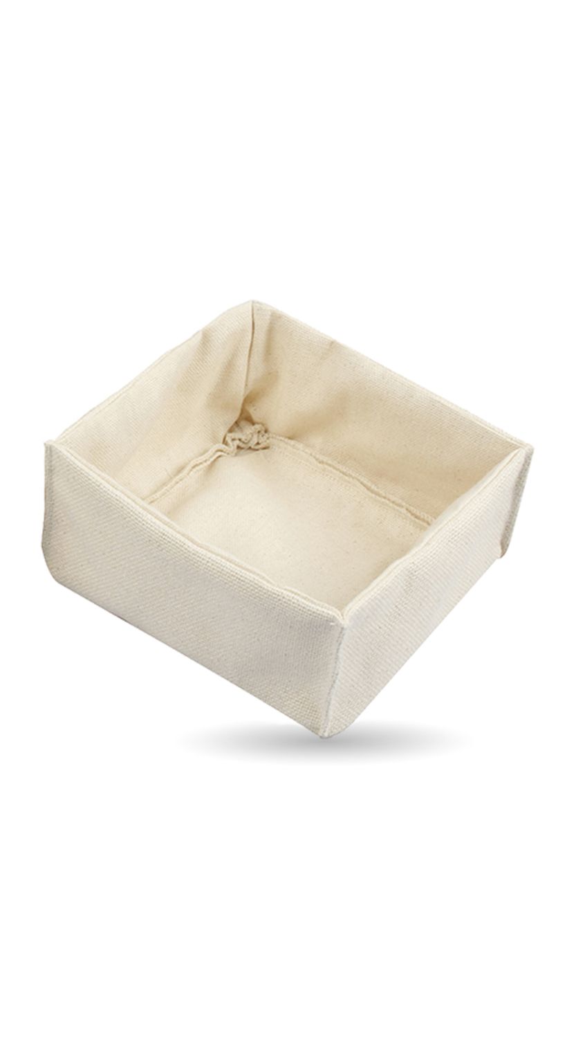 Cestino Pane Quadro 14 x 14 cm Beige - Abert