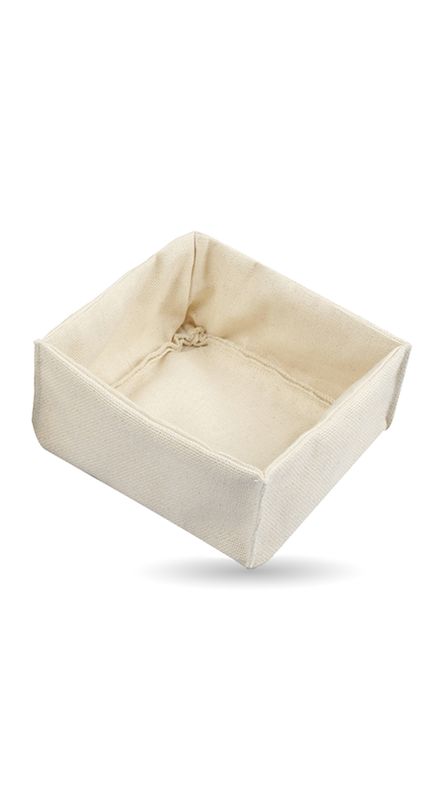 Cestino Pane Quadro 14 x 14 cm Beige - Abert