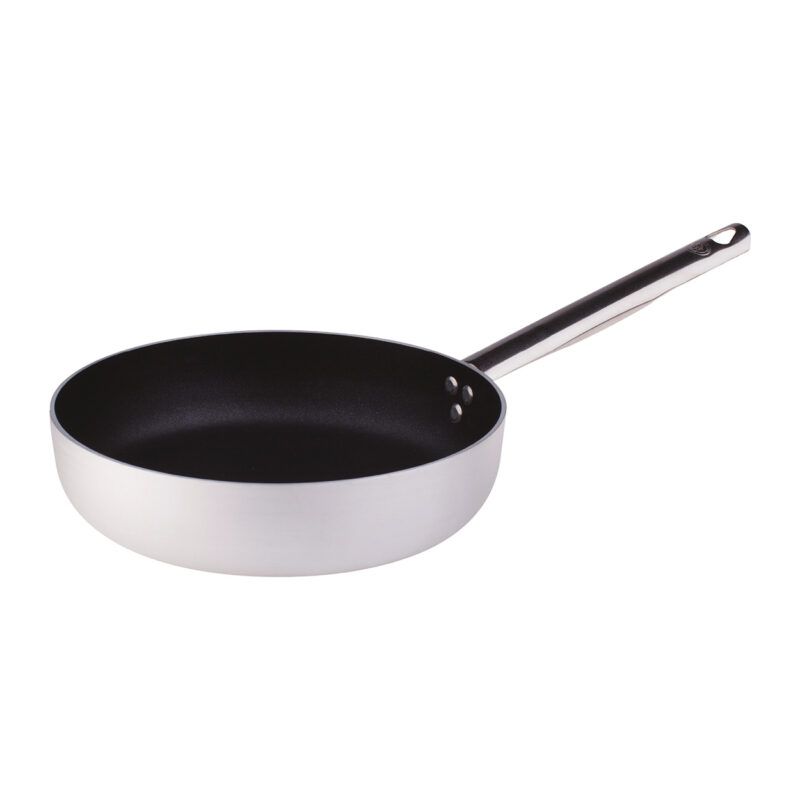 Padella Cilindrica 1 Manico 24 cm Alluminio Antiaderente 3 mm - Agnelli