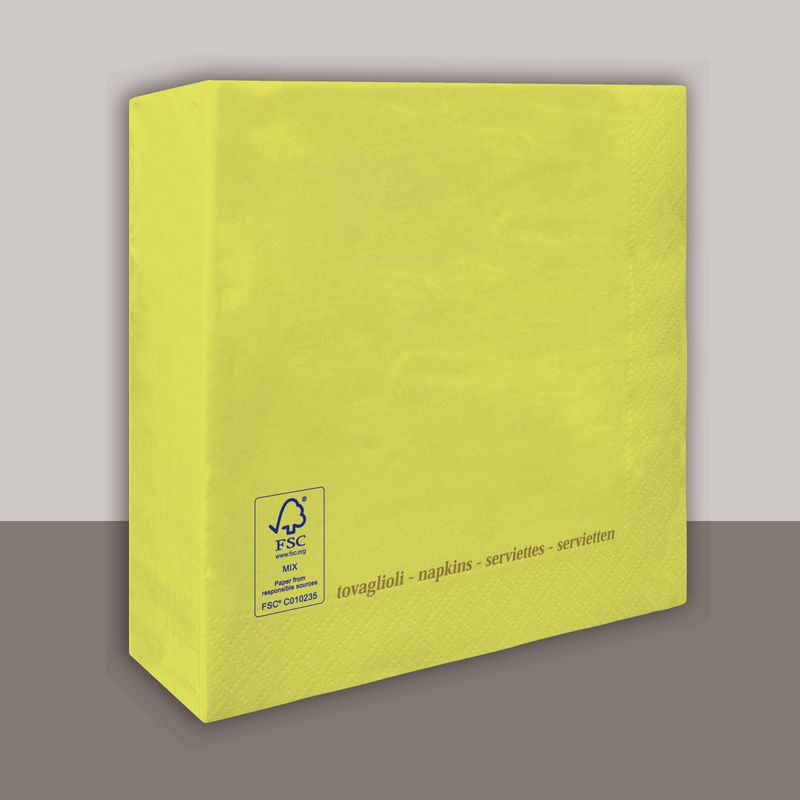 Tovagliolo Bambù 2 Veli 25x25 cm 4200 Pezzi - Tirolix