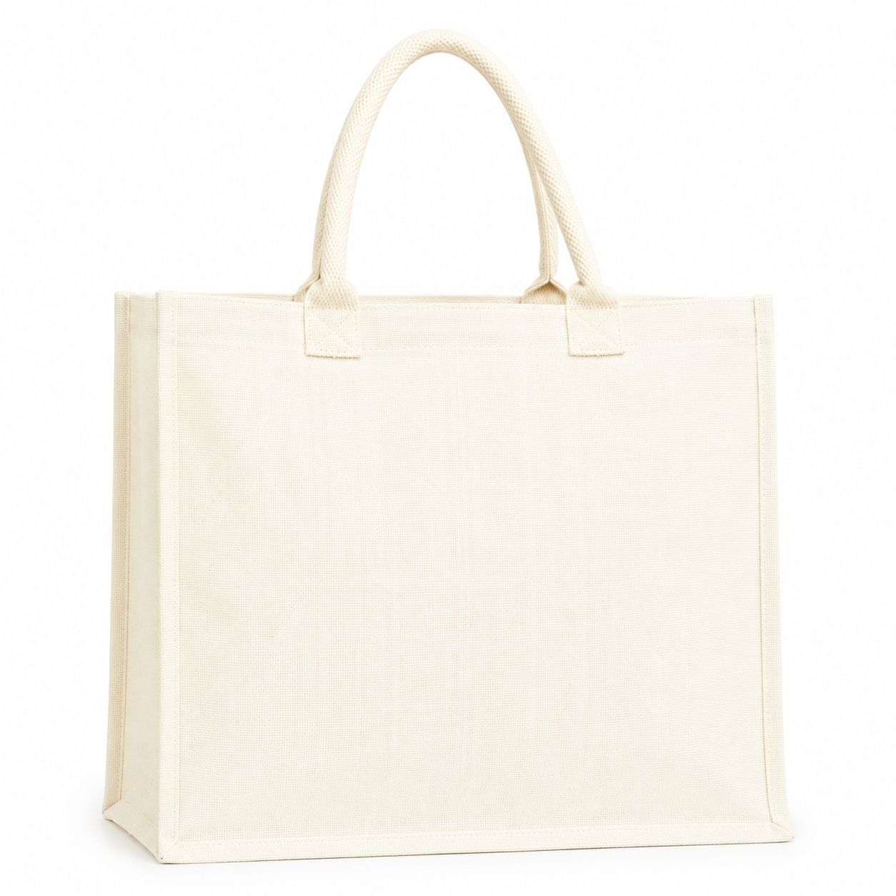 Shopper in Juta Bianca 30x30x19 cm - Tirolix