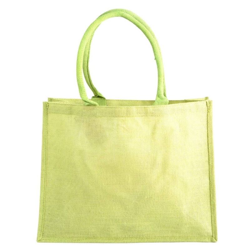 Shopper in Juta Verde 35x45x15 cm - Tirolix