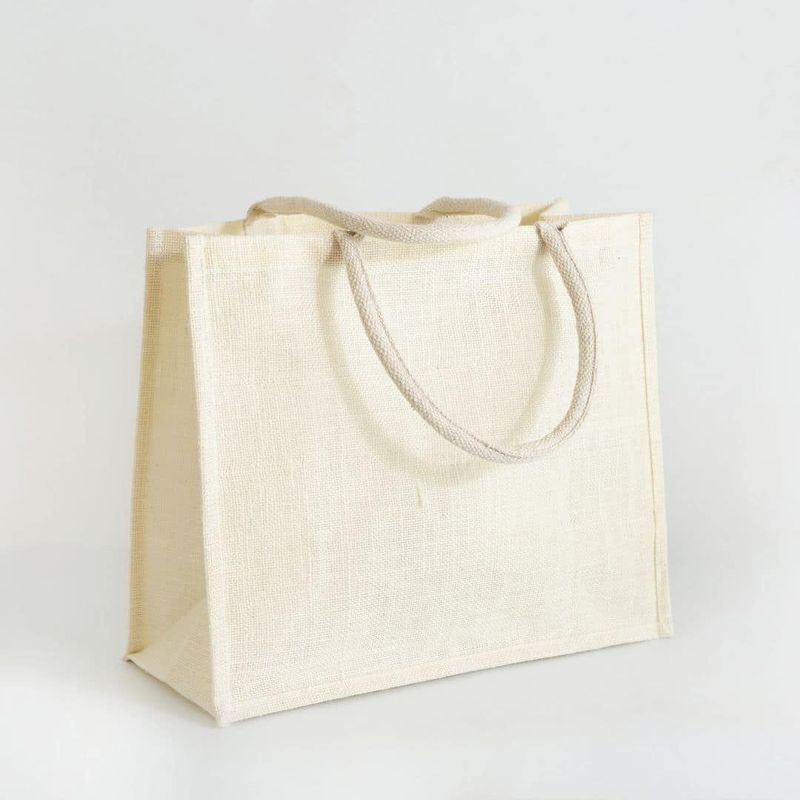 Shopper in Juta Bianca 36x43x19 cm - Tirolix