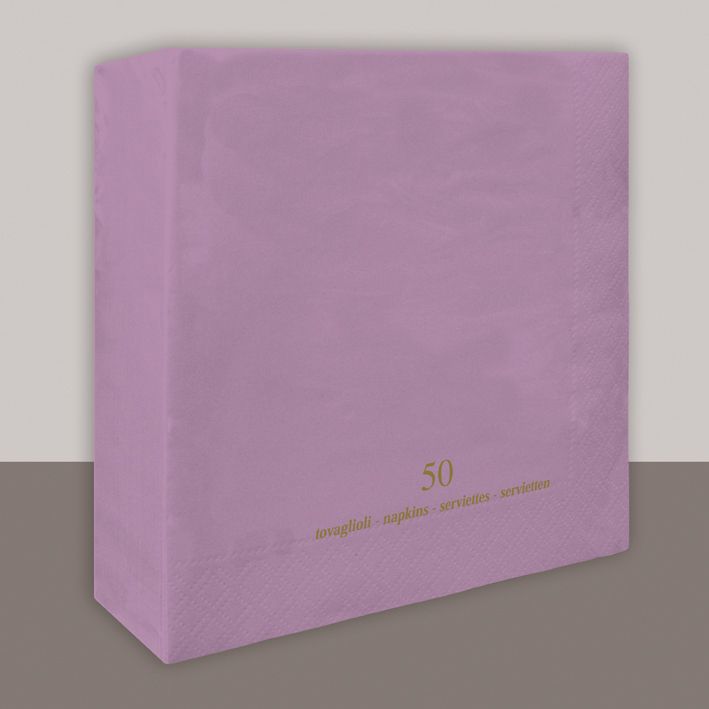 Tovagliolo Lilla 2 Veli 40x40 cm 1200 Pezzi - Tirolix