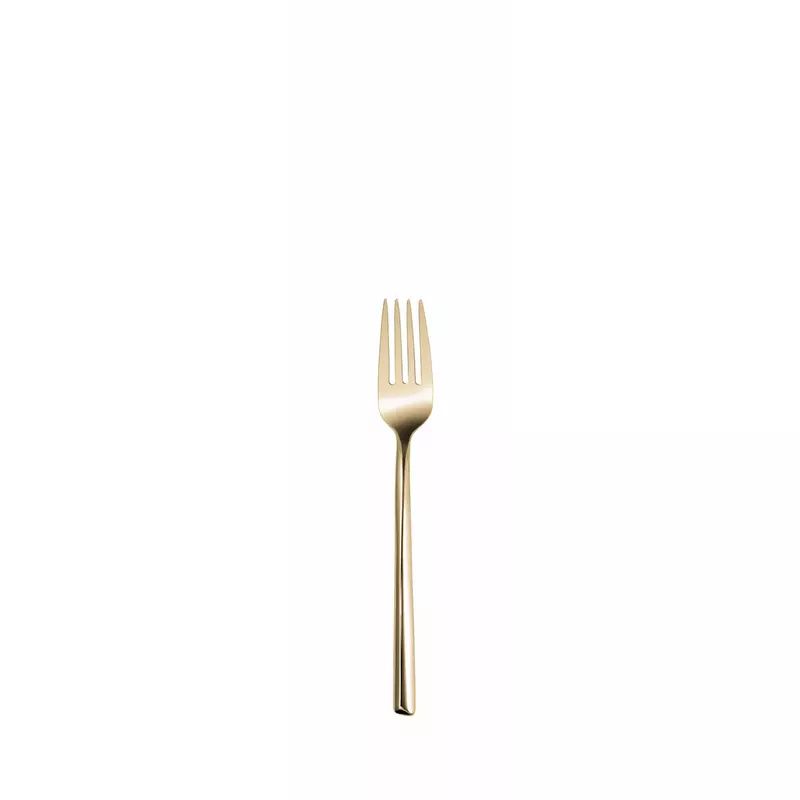 Forchettina da Dolce a 4 Rebbi PVD Oro Chiaro Trilogie - Hepp