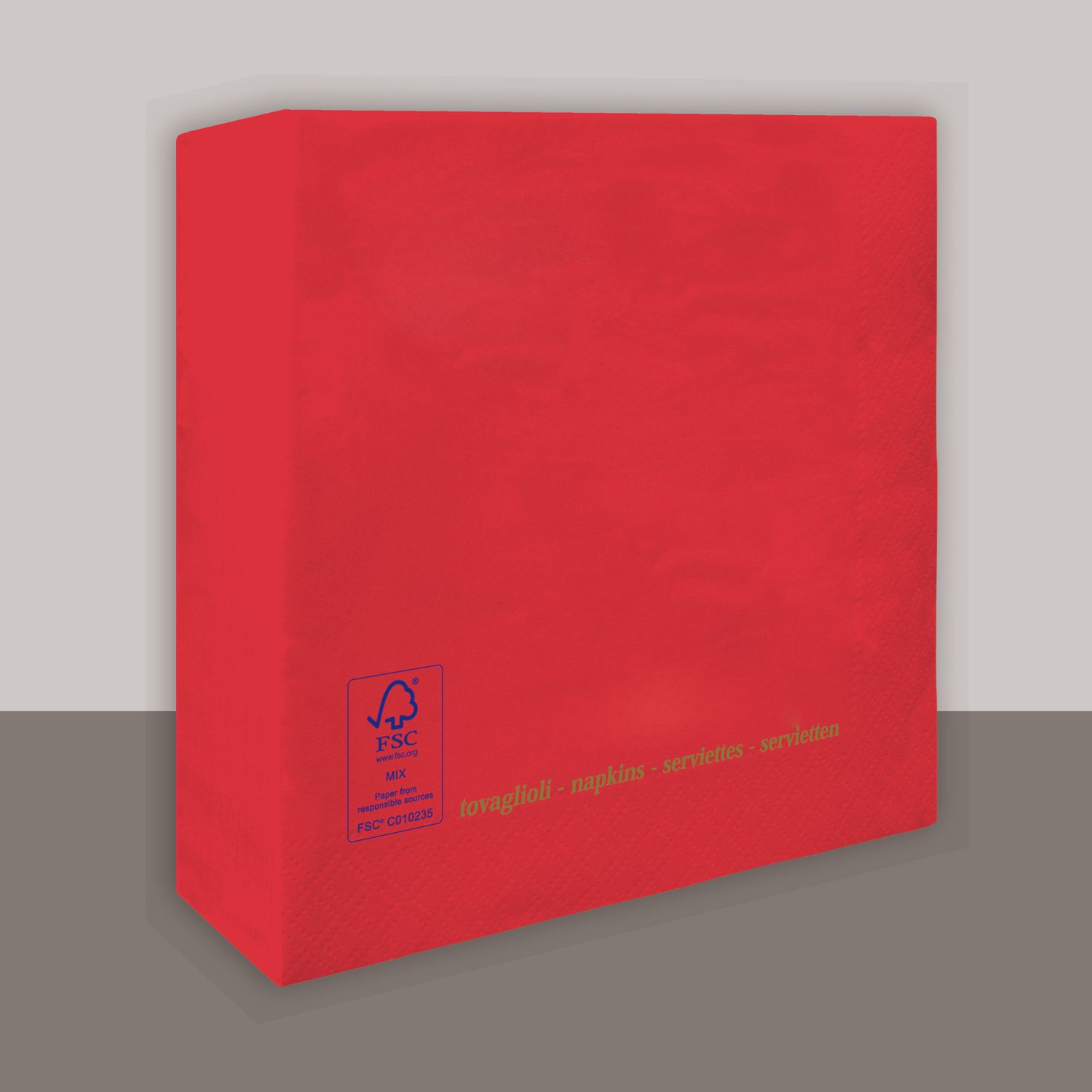 Tovagliolo Baccarà 2 Veli 25x25 cm 4200 Pezzi - Tirolix