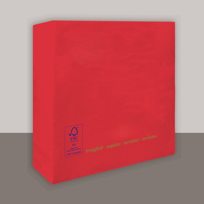 Tovagliolo Baccarà 2 Veli 25x25 cm 4200 Pezzi - Tirolix
