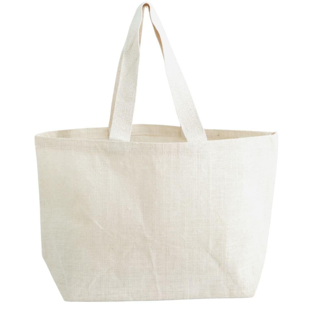 Shopper in Juta Bianca 35x55x15 cm - Tirolix