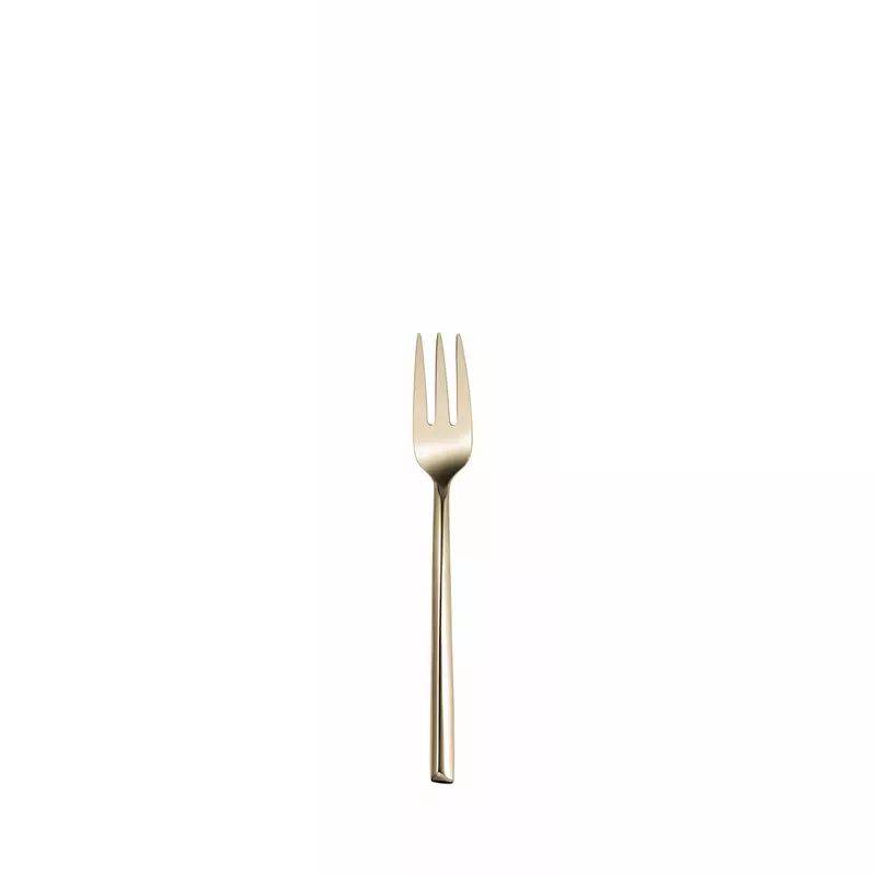 Forchettina da Dolce a 3 Rebbi PVD Oro Chiaro Trilogie - Hepp