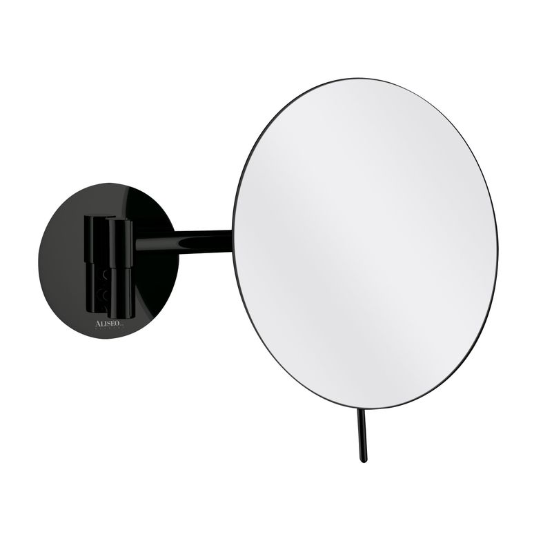 Specchio con braccio singolo Nero Cosmo Minimalist 200 mm - Aliseo