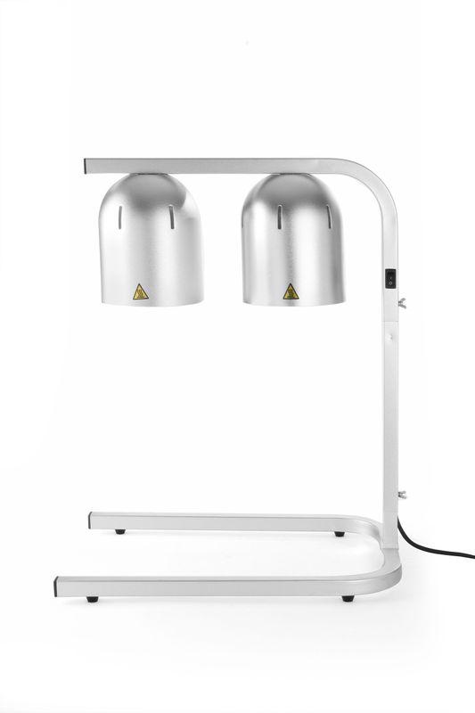 Scaldavivande con Lampade Infrarosse 79 x 45,3 x 36 cm Argento - Hendi
